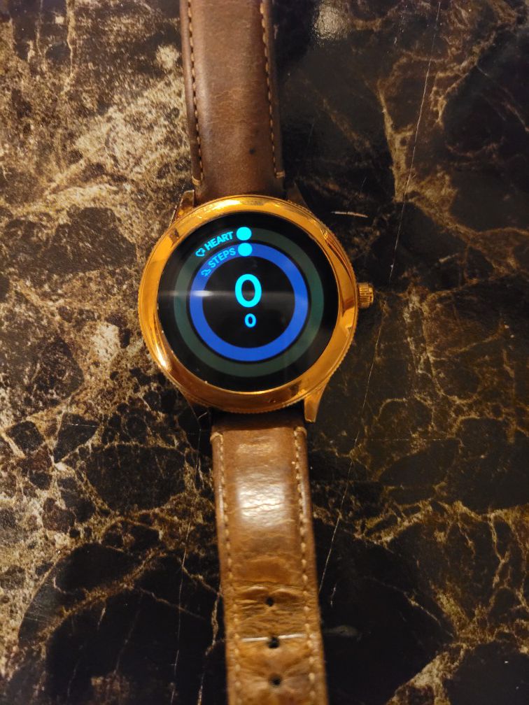 Rose Gold Fossil smartwatch