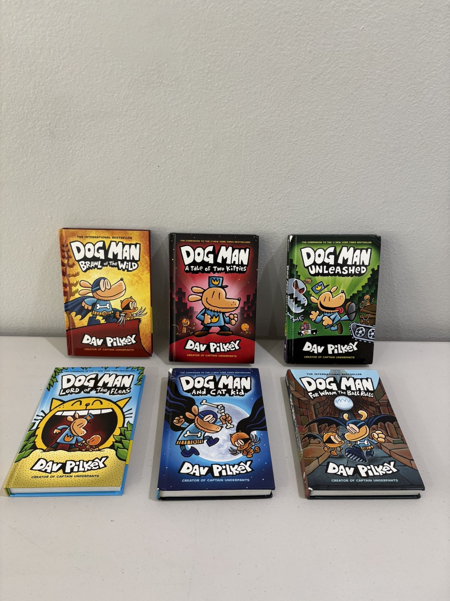 Kids Dog Man Book Bundle- 6 Books