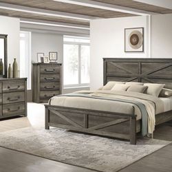 4 Pc Queen Bedroom Set ( Please Read Description For More Information)