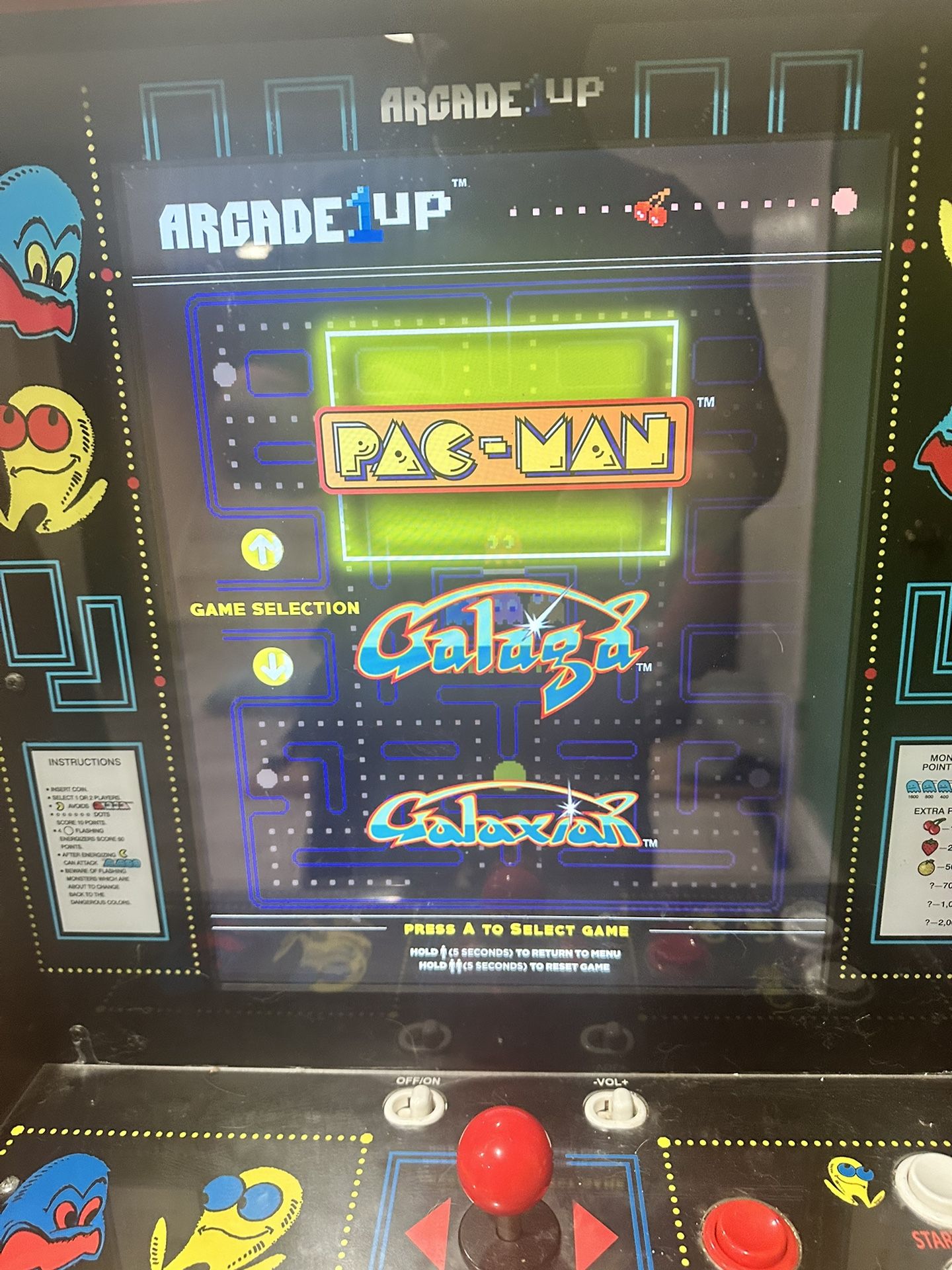PAC-MAN/GALAGA AND GALAXIAN WALL MOUNTED OR TABLE TOP VIDEO CONSOLE