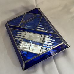 Vintage Stained Glass Trinket/Jewelry Box