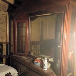 Cherry oak Chester draw and dresser and table