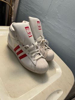Adidas superstars shoes high tops size 9.5