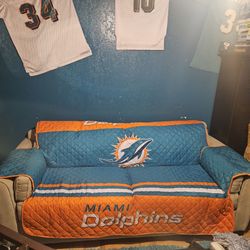 Sleeper sofa tan suede