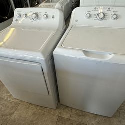 Ge Top Loading Washer & Electric Dryer Set *We Offer Payment Plans Apply Now 