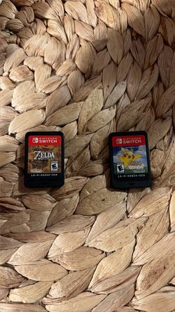 Nintendo switch Zelda breath of the wild and Pokémon let’s go Pikachu