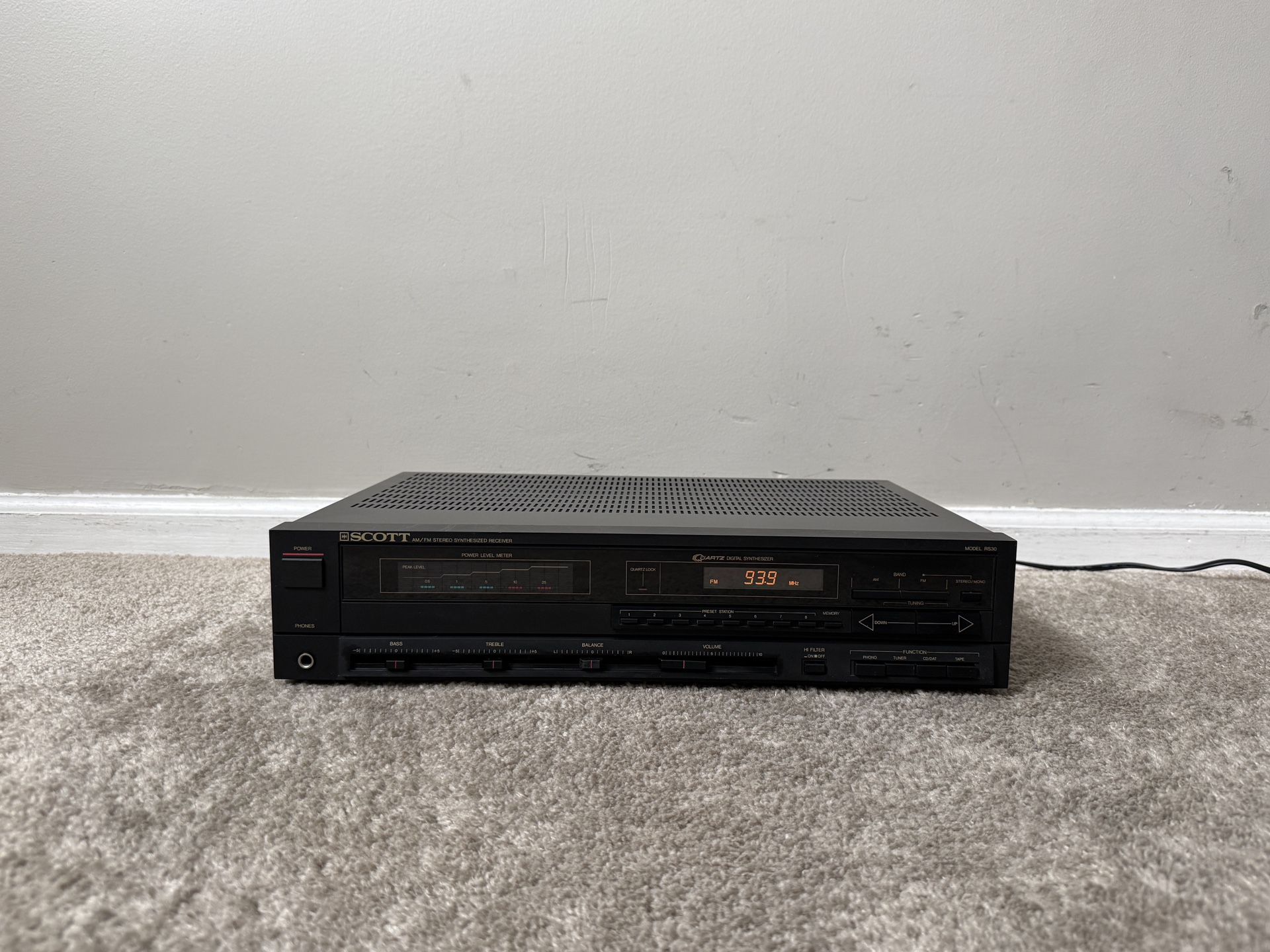 Scott RS30 Home Stereo Audio AM FM Receiver