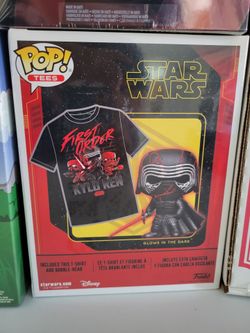 Star Wars Kylo Ren Funko w/XL Tshirt (see other listings for more Funkos)