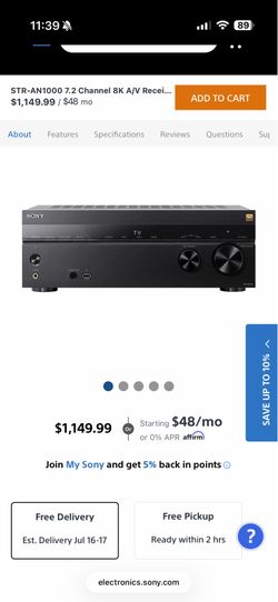 Used Sony Surround Sound System