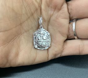Atocha silver coin pendant