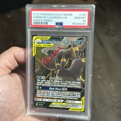 Umbreon & Darkrai Gx PSA 10 Pokemon Card 