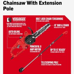 Brand New 2 In 1 Ten Inch Chainsaw/polesaw Combo 