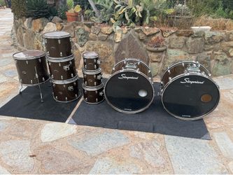 Slingerland 9pc double bass drum set Kit