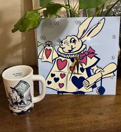 Alice In Wonderland Clock And Tea Cup