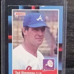 1988 Donruss Atlanta Braves Ted Simmons.
