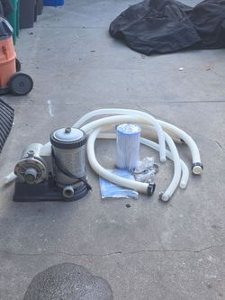 Pool pump and filter
