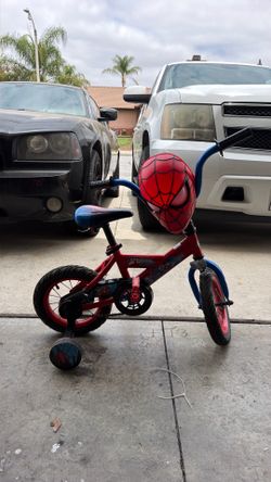 Kids spider man bike