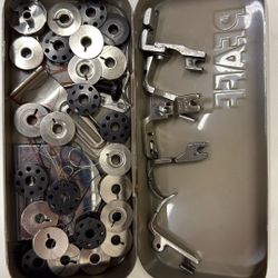 Pfaff Industrial Sewing Machine Feet, Bobbins, Plate, Etc