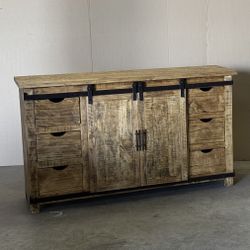 SLIDING DOOR TV STAND