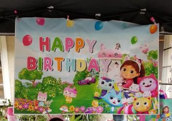 Gabby's Dollhouse Backdrop