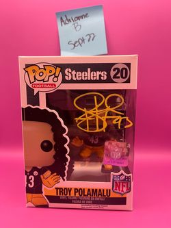 Funko pop Troy polamalu signed funko