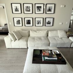 Couch and large ottoman