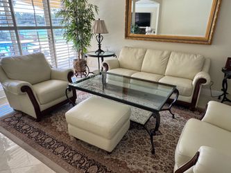 Leather Sofa Living Room Set