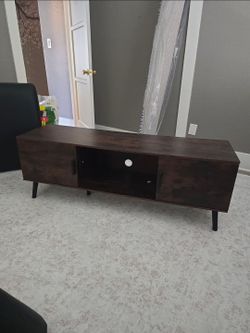 Media TV Cabinet Stand- Dark Briwn/Espresso