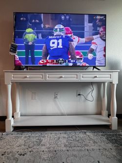Real Wood Console Table with 3 Drawers