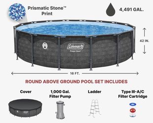 16 x 3.5ft above ground pool