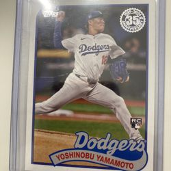2024 Topps Update Yoshinobu Yamamoto RC 35th Anniversary #89US-29 Dodgers
