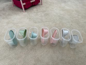 Clear Plastic Food Storage Containers with Lids – Set of 6