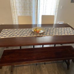 World Market Table Cherry Wood