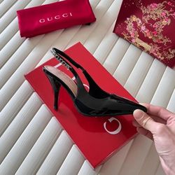🎀 Women GG Slingback Heels 👠