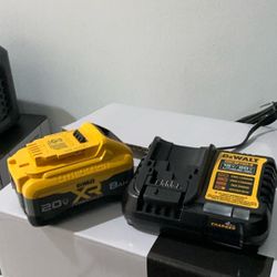 Dewalt Battery  XR  8 AH  And Charger New 