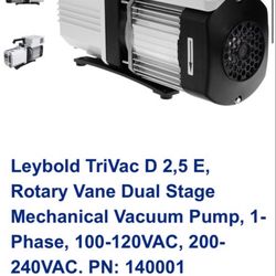 TriVac Vacuum Pump