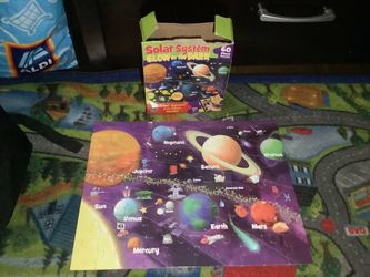 A galaxy learning practice outer space puzzle