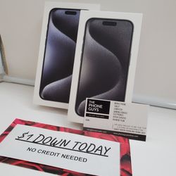 Apple IPhone 15 Pro Max - $1 Down Today - NO CREDIT Needed