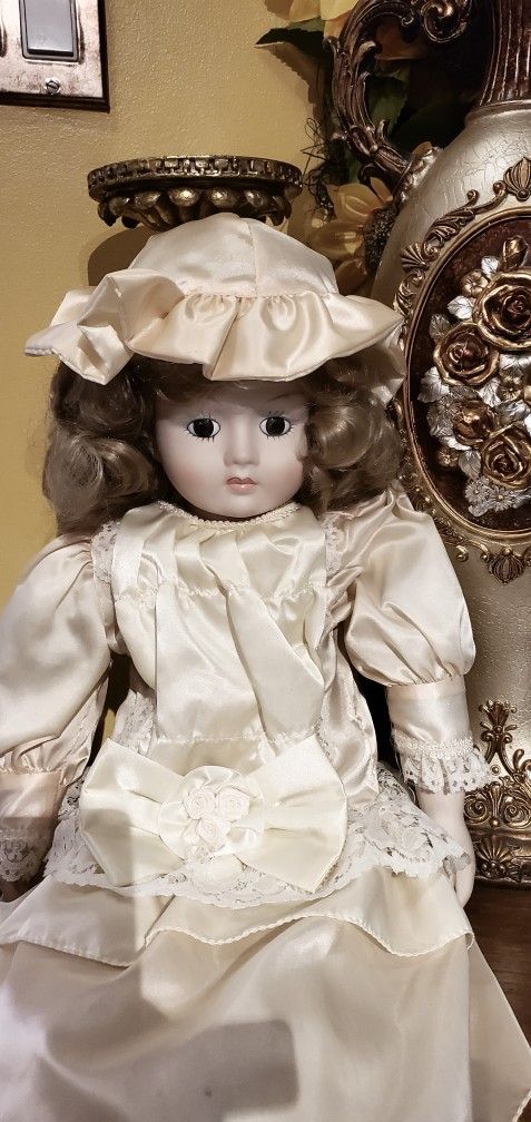 Vintage Porcelain Doll 