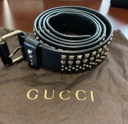 Gucci Limited Edition Studded Leather Belt Mens Size Gucci 110/USA 44