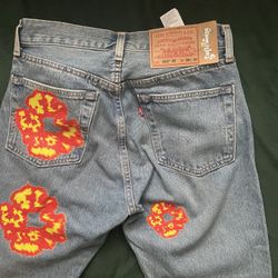 Offset Tears Levi Jeans Denim Tears