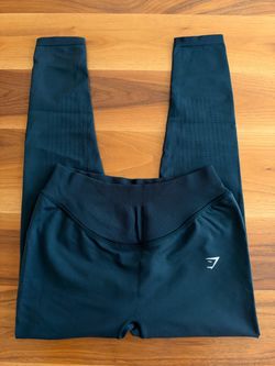 Gymshark seamless leggings- small deep teal
