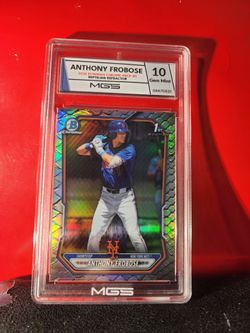 2026 BOWMAN CHROME REPTILIAN REFRACTOR    #BCP-85 Anthony Frobose  METS  MGS 10 GEM MT