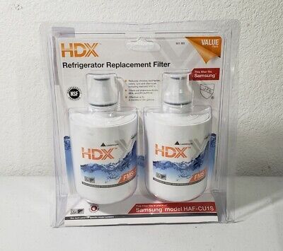 HDX FMS -1 Refrigerator Replacement Water Filter Fits Samsung HAF-CU1S 2 - Pack