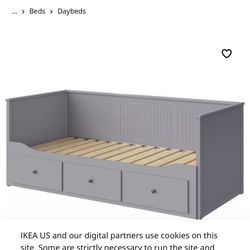 Like New IKEA Hemnes bed With 2 Twin Mattresses 