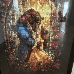 Beauty And The Beast Framed Diamond Art