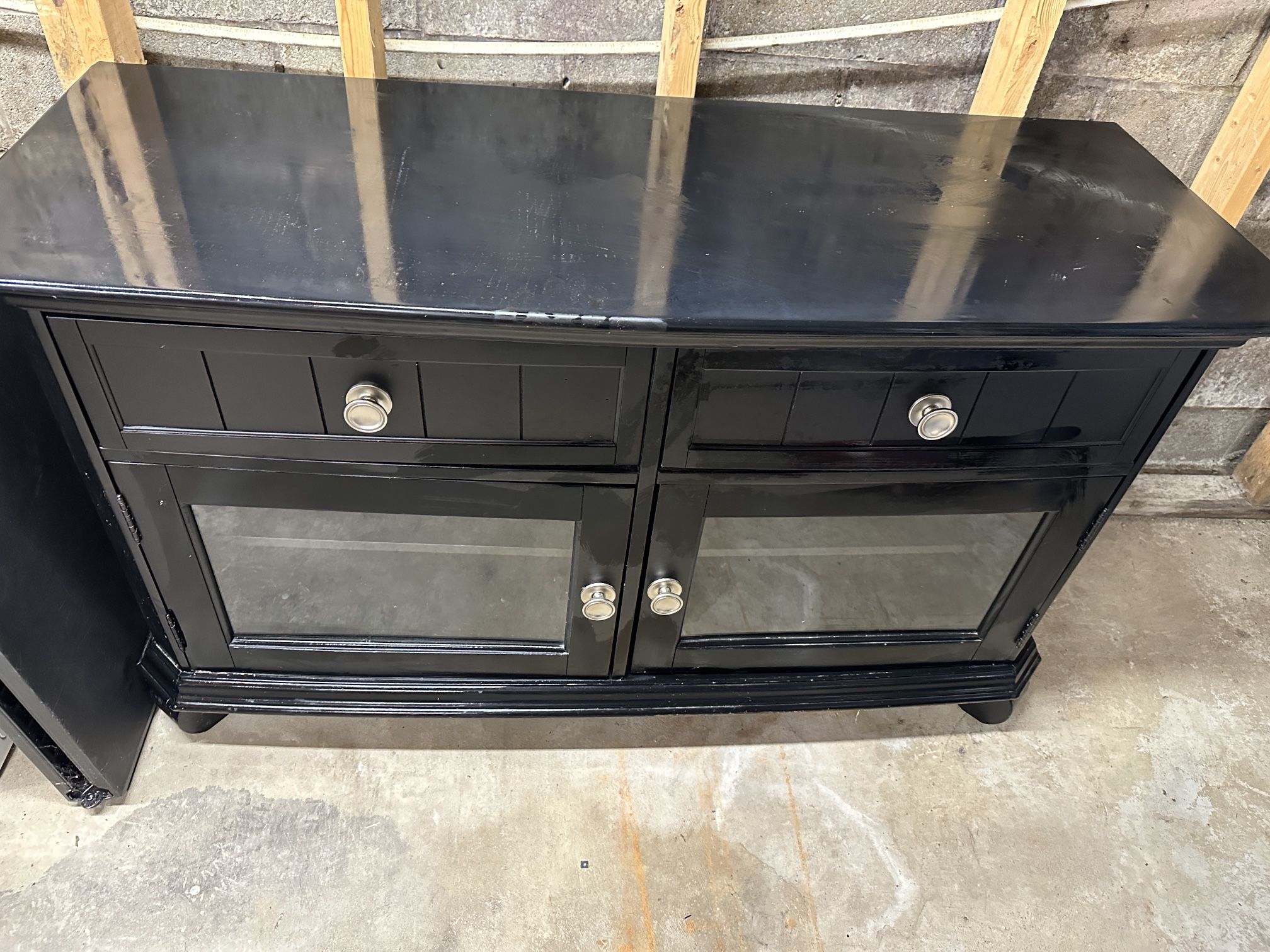 Black Entertainment Center 52x32 Used