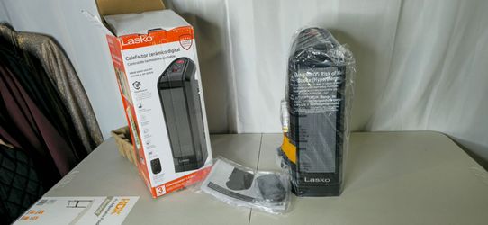 Lasko Digital Ceramic Tower Heater with Adjustable Thermostat 1500 Watts