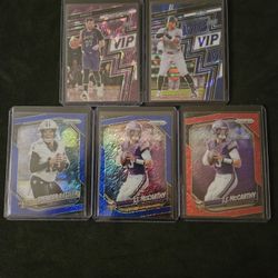 NFL BLUE AND RED SHIMMERS & TWO VIP CARDS