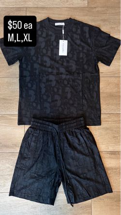 Christian Dior Oblique T-Shirt and Shorts Set